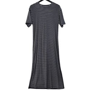 Zara Black and White Casual Maxi Shirt Dress Womens Size Small